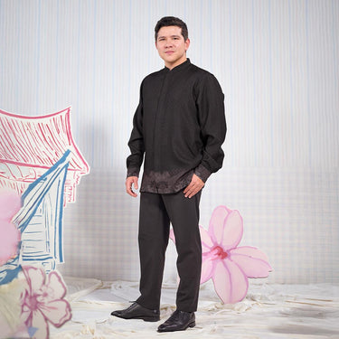 [Raya Collection] ZM Zaskia Mecca - Sarimbit Family Set 2 - Jejak Teduh Huta | Dress Wanita | Kemeja Koko Pria Anak