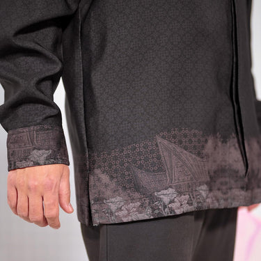 [Raya Collection] ZM Zaskia Mecca - Basira Kemeja Koko Pria - Jejak Teduh Edisi Huta - Koleksi Ramadhan Series