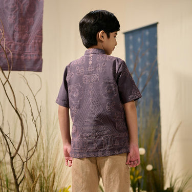 [Raya Collection] ZM Zaskia Mecca - Binuda Kemeja Anak - Jejak Teduh Ruma - Koleksi Ramadhan Series