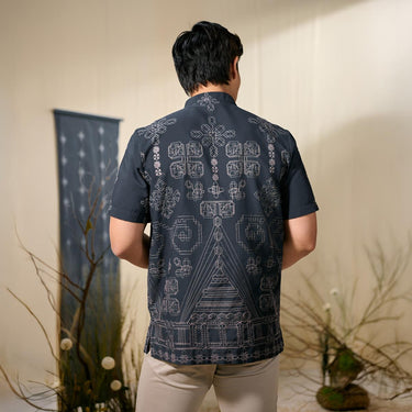 [Raya Collection] ZM Zaskia Mecca - Bayuta Kemeja Pria Pendek - Jejak Teduh Edisi Ruma - Koleksi Ramadhan Series