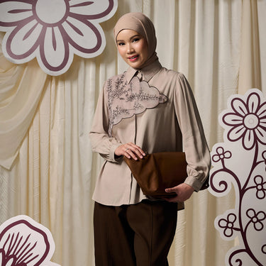 ZM Zaskia Mecca - Rosea Kemeja Wanita - Blouse Collection - Edisi Rona Semi