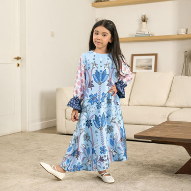 [New Collection] ZM Zaskia Mecca - Sarimbit Family Set 2 - Lilya Raya Series | Tunik Wanita | Kemeja Koko Pria Anak