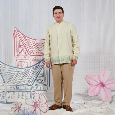 [Raya Collection] ZM Zaskia Mecca - Basira Kemeja Koko Pria - Jejak Teduh Edisi Huta - Koleksi Ramadhan Series