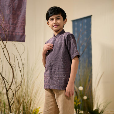 [Raya Collection] ZM Zaskia Mecca - Binuda Kemeja Anak - Jejak Teduh Ruma - Koleksi Ramadhan Series