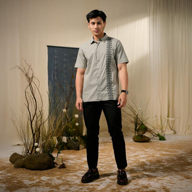 [Raya Collection] ZM Zaskia Mecca - Bardha Kemeja Pria | Jejak Teduh Series Arta Pusaka | Koleksi Ramadhan Series