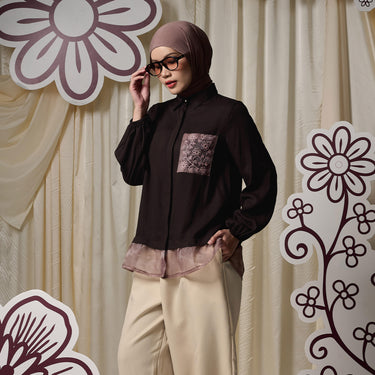 ZM Zaskia Mecca - Rania Kemeja Wanita - Blouse Collection - Edisi Rona Semi