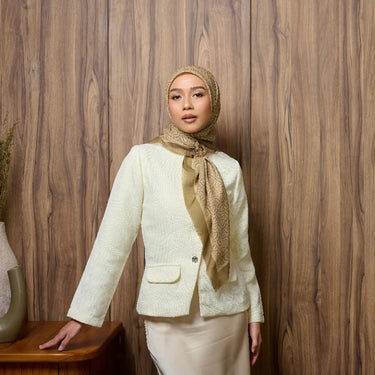 [INCLUDE HARD BOX] ZM Zaskia Mecca - Scarf Monogram Series Liris | Hijab Premium Square Motif Kerudung Segi Empat