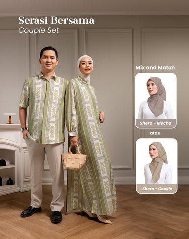 [Serasi Bersama - Couple Set Package] ZM Zaskia Mecca - Edisi Monogram Lambang