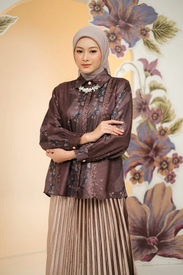 ZM Zaskia Mecca - Yania Blouse - Romansa Khatulistiwa - Edisi Bunga Simpur