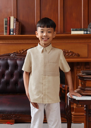 ZM Zaskia Mecca - Sarimbit Family Set Sand - Edisi Senandung Alam - Raya Collection Koleksi Lebaran Premium