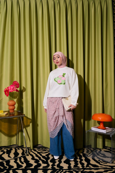 [New Collection] ZM Zaskia Mecca - Gamia Sweater Jacket - Koleksi Rasa Rasa - Cemil Cemil