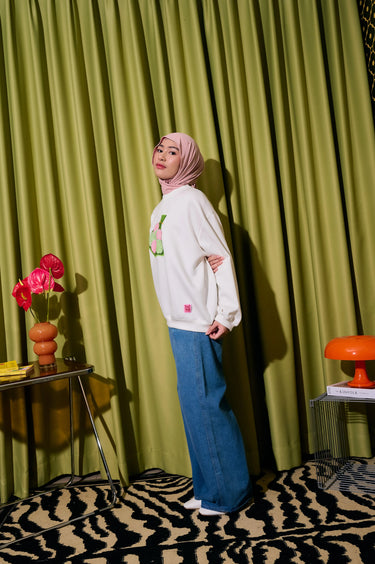 [New Collection] ZM Zaskia Mecca - Gamia Sweater Jacket - Koleksi Rasa Rasa - Cemil Cemil