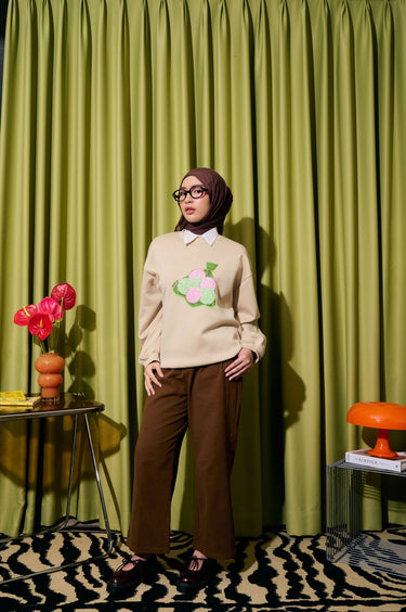 [New Collection] ZM Zaskia Mecca - Gamia Sweater Jacket - Koleksi Rasa Rasa - Cemil Cemil