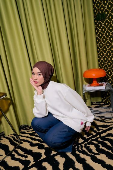 [New Collection] ZM Zaskia Mecca - Grea Sweater Jacket - Koleksi Rasa Rasa - Cemil Cemil