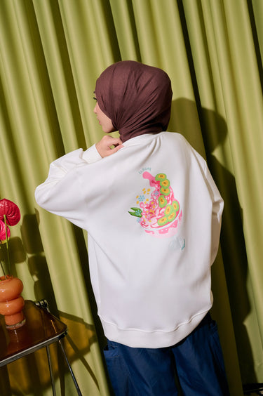 [New Collection] ZM Zaskia Mecca - Grea Sweater Jacket - Koleksi Rasa Rasa - Cemil Cemil