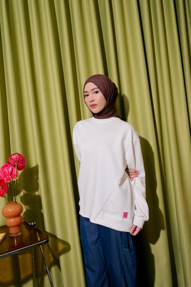 [New Collection] ZM Zaskia Mecca - Grea Sweater Jacket - Koleksi Rasa Rasa - Cemil Cemil
