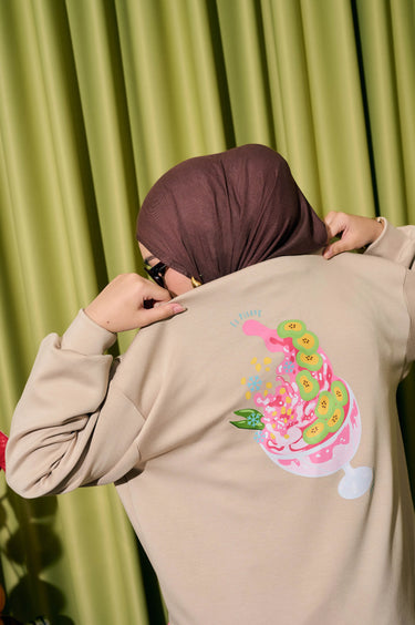 [New Collection] ZM Zaskia Mecca - Grea Sweater Jacket - Koleksi Rasa Rasa - Cemil Cemil