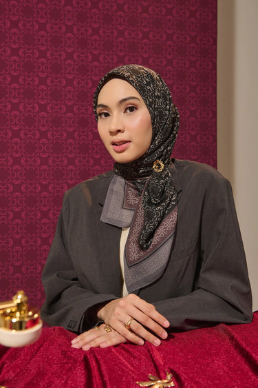 [New Collection] ZM Zaskia Mecca - Simfoni Scarf Tasdia Voil Hijab Motif - Harmoni Series | Square Segi Empat