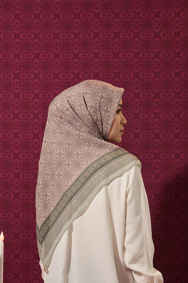 [New Collection] ZM Zaskia Mecca - Simfoni Scarf Tasdia Voil Hijab Motif - Harmoni Series | Square Segi Empat