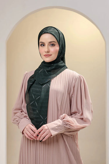 ZM Zaskia Mecca - Senandung Harmoni Series Tasdia Voil - Hijab Premium Square Motif Kerudung Segi Empat