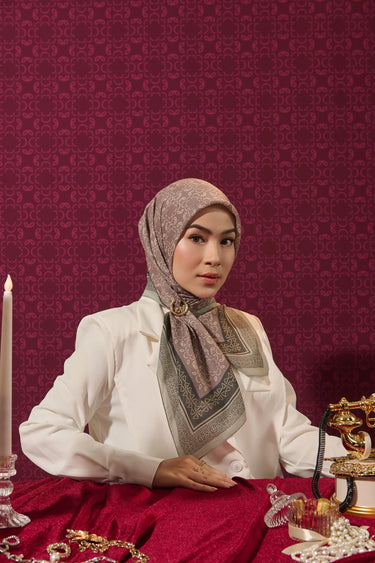 [New Collection] ZM Zaskia Mecca - Simfoni Scarf Tasdia Voil Hijab Motif - Harmoni Series | Square Segi Empat