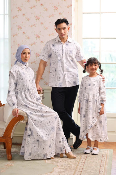 ZM Zaskia Mecca - Sarimbit Family Set - Aksara Nusantara - Edisi Aksara Bali | Koleksi lebaran