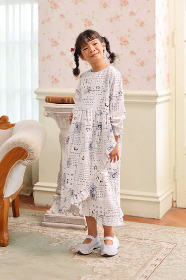 ZM Zaskia Mecca - Jila Dress Anak - Aksara Nusantara - Edisi Aksara Bali