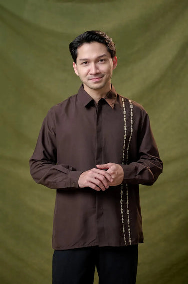 ZM Zaskia Mecca - Kayson Kemeja Pria - Romansa Khatulistiwa - Edisi Bunga Wijayakusuma