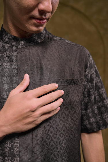 ZM Zaskia Mecca - Khoja Kemeja Pria - Teman Serumpun - Edisi Kamboja | Koleksi Lebaran