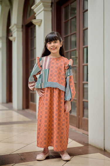 ZM Zaskia Mecca - Maena Dress Anak - Monogram Series | Koleksi Lebaran