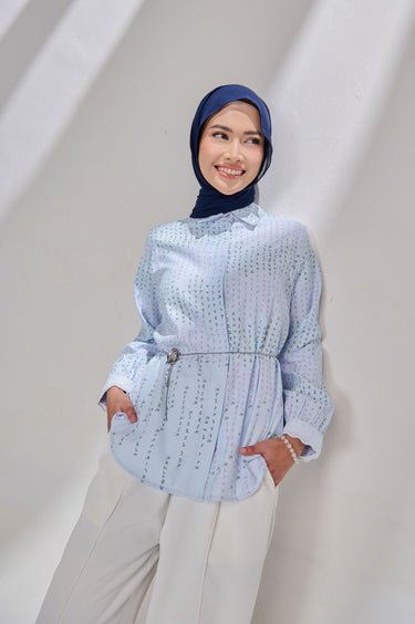 [New Collection] ZM Zaskia Mecca - Mithi Kemeja Wanita - Aksara Nusantara - Aksara Malesung