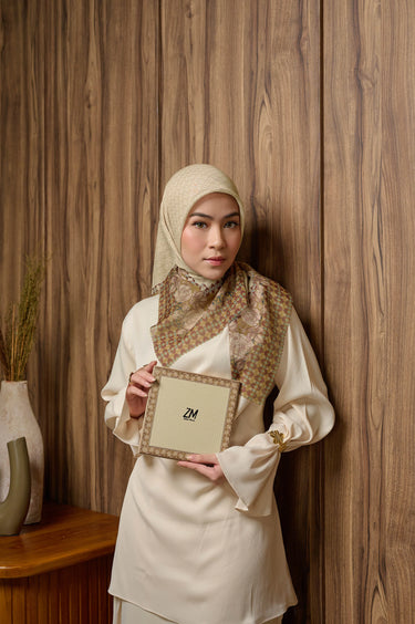 [New COllection] ZM Zaskia Mecca - Scarf Monogram Series Rupa | Hijab Premium Square Motif Kerudung Segi Empat