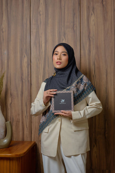 [New COllection] ZM Zaskia Mecca - Scarf Monogram Series Rupa | Hijab Premium Square Motif Kerudung Segi Empat