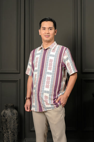 ZM Zaskia Mecca - Moosir Kemeja Pria - Monogram Series Lambang | Koleksi Lebaran