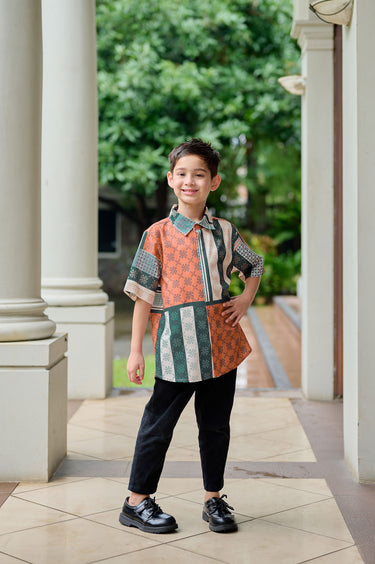 ZM Zaskia Mecca - Mubin Kemeja Anak - Monogram Series | Koleksi Lebaran