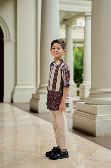 ZM Zaskia Mecca - Mubin Kemeja Anak - Monogram Series | Koleksi Lebaran