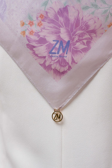 [INCLUDE PREMIUM HARD BOX] ZM Zaskia Mecca - Citra Primadona Series Ultra Silky Scarf - Hijab Premium Square Motif Kerudung Segi Empat