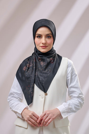 [INCLUDE PREMIUM HARD BOX] ZM Zaskia Mecca - Citra Primadona Series Ultra Silky Scarf - Hijab Premium Square Motif Kerudung Segi Empat