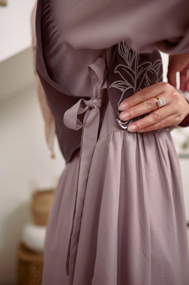 [New Collection] ZM Zaskia Mecca -Sarimbit Family Set - Lilya Puspita | Gamis Wanita | Kemeja Koko Pria Anak