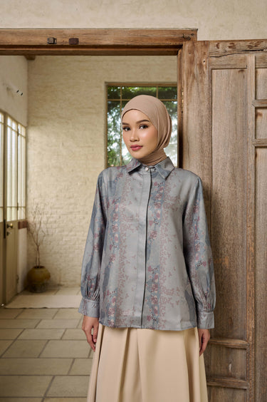 ZM Zaskia Mecca - Yania Blouse - Romansa Khatulistiwa - Edisi Bunga Simpur