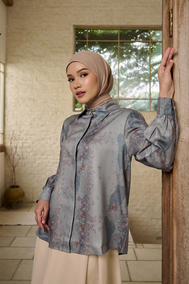 ZM Zaskia Mecca - Yania Blouse - Romansa Khatulistiwa - Edisi Bunga Simpur