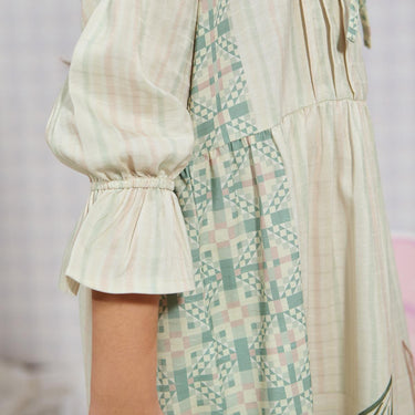 [Raya Collection] ZM Zaskia Mecca - Sarimbit Family Set 1 - Jejak Teduh Huta | Dress Wanita | Kemeja Koko Pria Anak