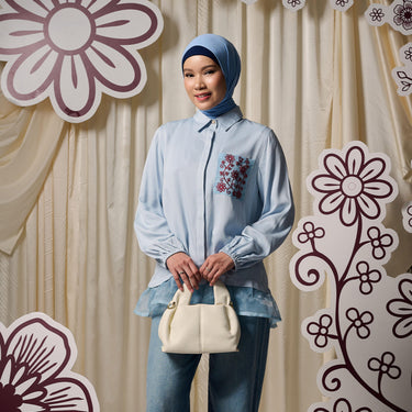 ZM Zaskia Mecca - Rania Kemeja Wanita - Blouse Collection - Edisi Rona Semi