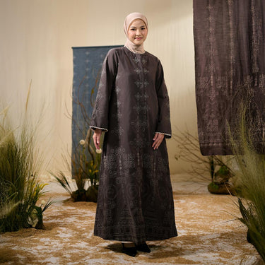 [Raya Collection] ZM Zaskia Mecca - Sarimbit Family Set 1 - Jejak Teduh Ruma | Gamis Wanita | Kemeja Koko Pria Anak