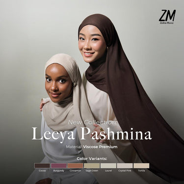 [New Collection] ZM Zaskia Mecca - Leeya Pashmina Viscose Muslim - Jilbab Bahan Viscose Premium