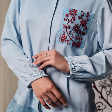 ZM Zaskia Mecca - Rania Kemeja Wanita - Blouse Collection - Edisi Rona Semi
