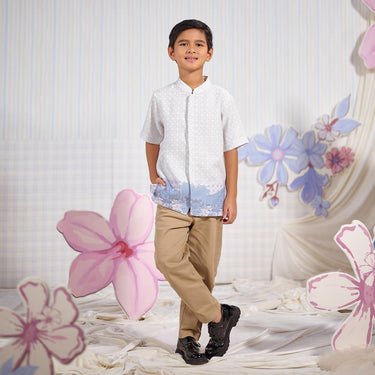 [Raya Collection] ZM Zaskia Mecca - Basta Kemeja Koko Anak - Jejak Teduh Huta - Koleksi Ramadhan Series