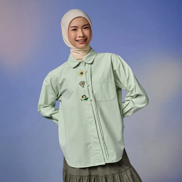 [New Collection] ZM Zaskia Mecca - Drevea Blouse Kemeja Wanita