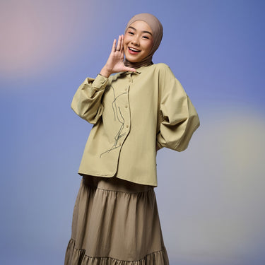 [New Collection] ZM Zaskia Mecca - Diveny Blouse Kemeja Wanita Daily