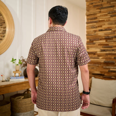 [New COllection] ZM Zaskia Mecca - Moby Kemeja Pria - Monogram Rupa | Ramadhan Series